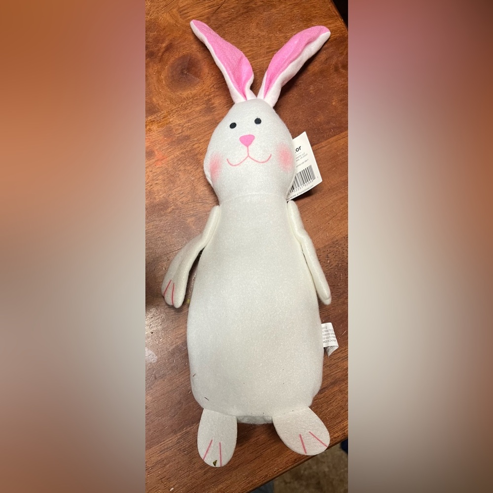 7 Plush White Decor Bunnies selling together